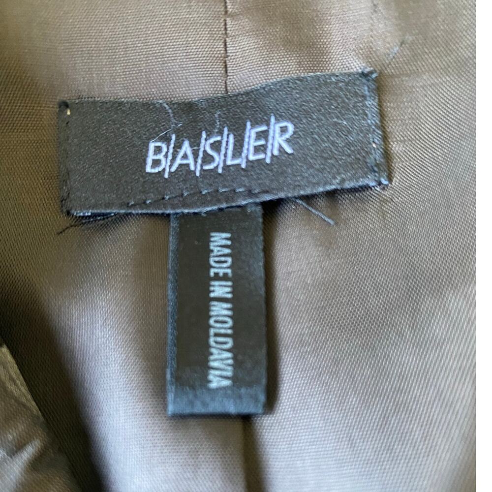 Basler Blazer with Wide Belt in Brown Artistic Pattern Size 6 US - Picture 7 of 14